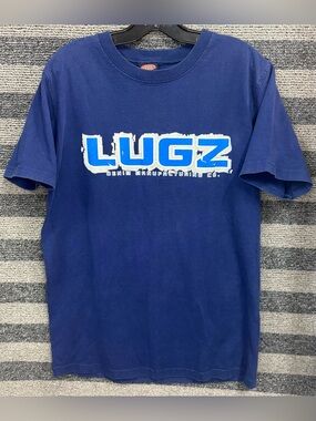 Vintage 90’s Lugz Denim Manufacturing Co. Blue Men’s T-Shirt Large Made in USA